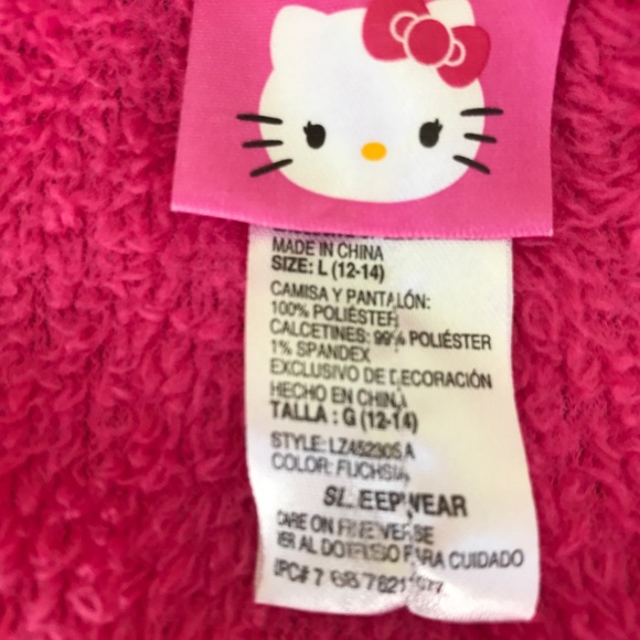 Hello Kitty adult large fluffy pink top - long sleeve - Picture 4 of 6